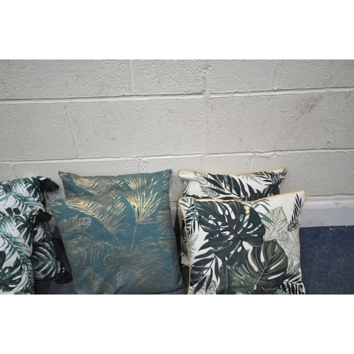 205 - FOUR PAIRS OF SCATTER CUSHIONS, along with nine odd cushions, varying in shape, size, material, desi... 