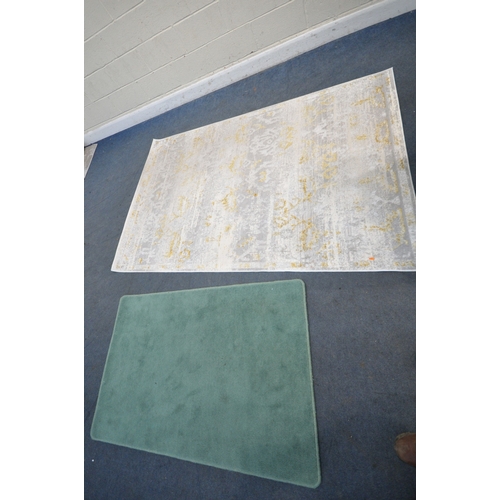 252 - THREE MODERN RECTANGULAR RUGS, varying in size, pattern, colour, etc, condition report: all ideal fo... 