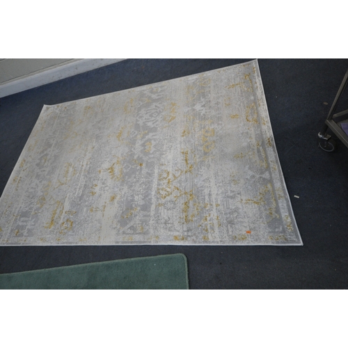252 - THREE MODERN RECTANGULAR RUGS, varying in size, pattern, colour, etc, condition report: all ideal fo... 