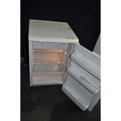 56 - A BEKO RA610W UNDER COUNTER FRIDGE width 55cm, height 56cm, height 85cm (PAT pass and working at 5 d... 