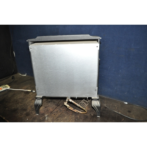 80 - A BURLEY STOVE EFFECT CAST IRON GAS HEATER width 50cm, depth 30cm , height 62cm