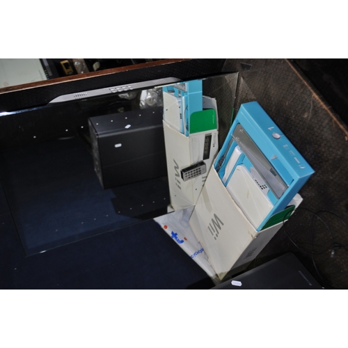 84 - TWO POLAROID 22in TV/DVD COMBI (one with stand and one with wall bracket, two Firesticks, a Cambridg... 