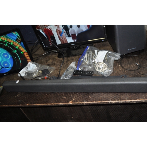 84 - TWO POLAROID 22in TV/DVD COMBI (one with stand and one with wall bracket, two Firesticks, a Cambridg... 
