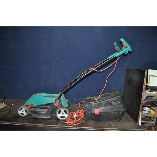 86 - A BOSCH ROTAK 340ER ELECTRIC LAWN MOWER with grassbox (PAT pass and working)