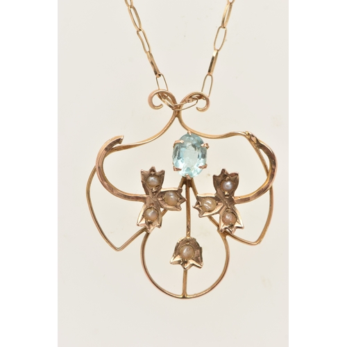 439 - TWO PENDANTS AND TWO FINE CHAINS, the first an oval enamel locket fitted with a tapered bail, hallma... 
