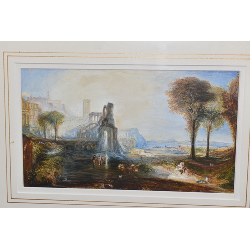 1108 - AFTER J.M.W. TURNER 'CALIGULA'S PALACE AND BRIDGE', a late 19th century copy of Turners painting of ... 