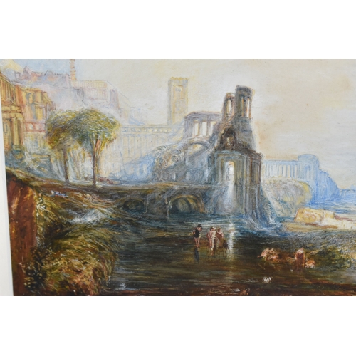 1108 - AFTER J.M.W. TURNER 'CALIGULA'S PALACE AND BRIDGE', a late 19th century copy of Turners painting of ... 