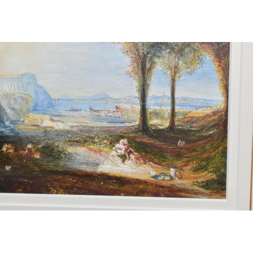 1108 - AFTER J.M.W. TURNER 'CALIGULA'S PALACE AND BRIDGE', a late 19th century copy of Turners painting of ... 