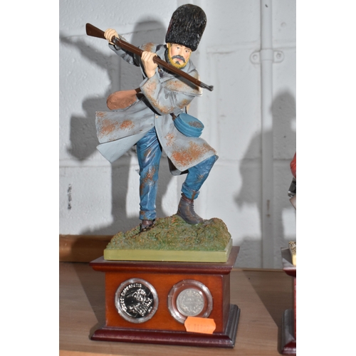 FOUR DANBURY MINT MILITARY FIGURES, comprising The Thin Red Line ...