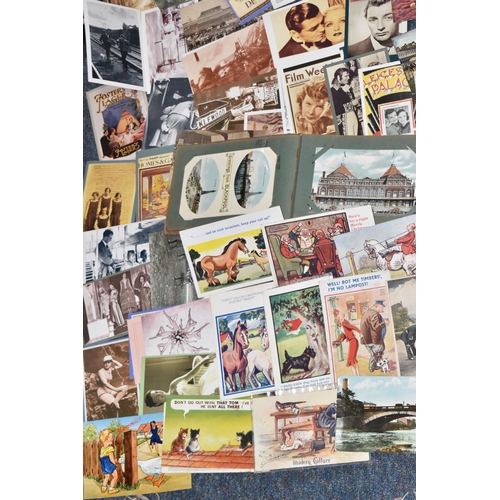 FOUR BOXES OF POSTCARDS / PHOTOCARDS containing a large miscellaneous ...