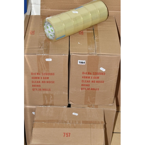 FIVE BOXES OF PACAKAGING TAPE, each box containing thirty six rolls ...