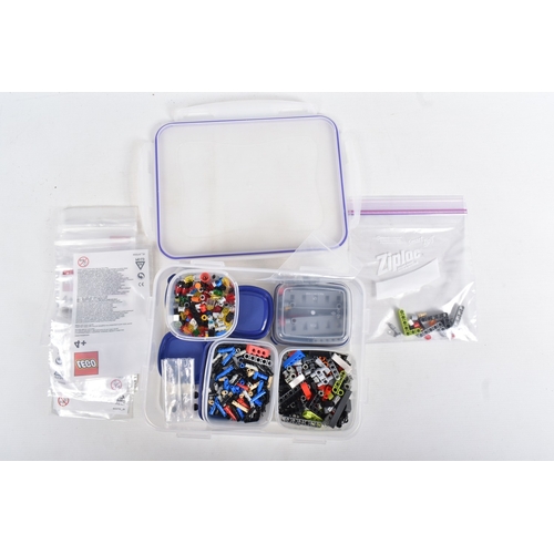 A LARGE QUANTITY OF LOOSE LEGO, mostly split by colour or purpose ...