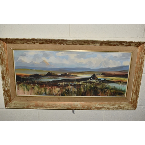 1006 - PATRIC COLHOUN (IRELAND 20TH CENTURY) 'MUCKISH AND ERRIGAL MOUNTAINS FROM Co DONEGAL', an Irish land... 