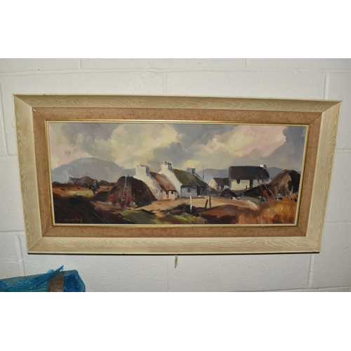 1006 - PATRIC COLHOUN (IRELAND 20TH CENTURY) 'MUCKISH AND ERRIGAL MOUNTAINS FROM Co DONEGAL', an Irish land... 