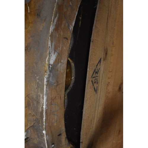 266 - A 19TH CENTURY GILT WOOD AND RESIN BEVELLED EDGE OVER-MANTEL MIRROR, with scrolled and foliate desig... 