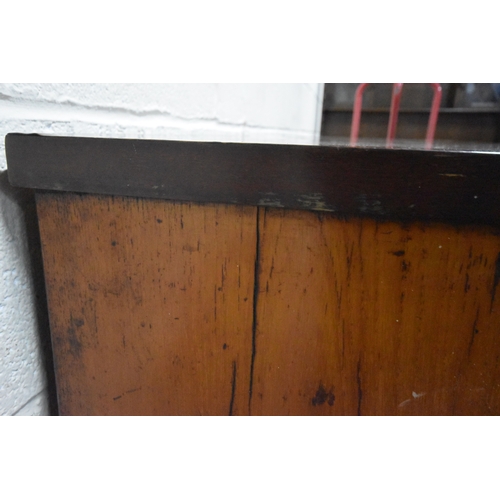 270 - A 19TH CENTURY MAHOGANY CHEST OF TWO SHORT OVER THREE LONG DRAWERS, width 113cm x depth 51cm x heigh... 