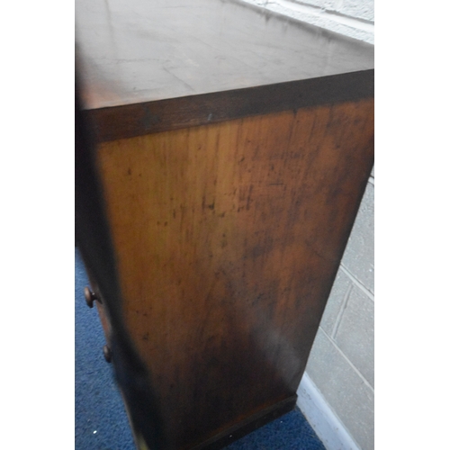 270 - A 19TH CENTURY MAHOGANY CHEST OF TWO SHORT OVER THREE LONG DRAWERS, width 113cm x depth 51cm x heigh... 
