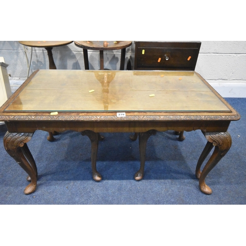 279 - A SELECTION OF OCCASIONAL FURNITURE, to include a nest of three tables, largest table width 92cm x d... 