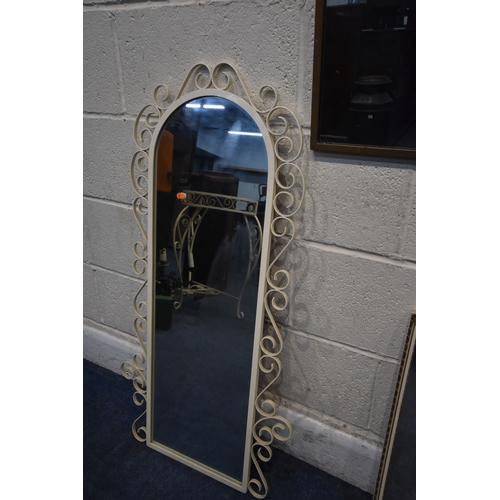289 - FOUR VARIOUS GILT FRAME MIRRORS, comprising a triple dressing mirror and three wall mirrors, along w... 