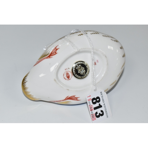 813 - A ROYAL CROWN DERBY DUCK PAPERWEIGHT, with gold stopper (1) (Condition Report: appears ok, a few lig... 
