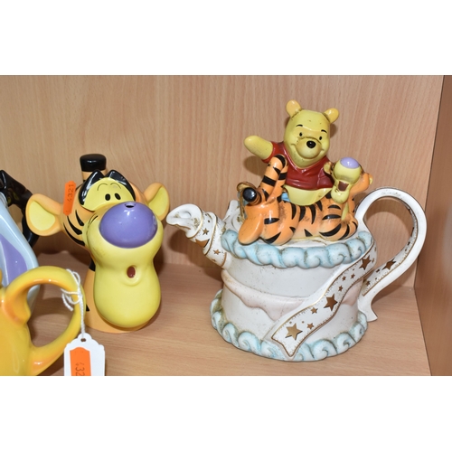 819 - FOUR CARDEW DESIGN DISNEY SHOWCASE COLLECTION 'WINNIE THE POOH' NOVELTY TEAPOTS, comprising a Cardew... 