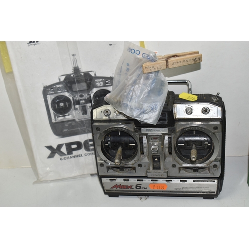 SIX VINTAGE REMOTE CONTROL UNITS comprising Sanwa 'Conquest MKII FM,' a ...