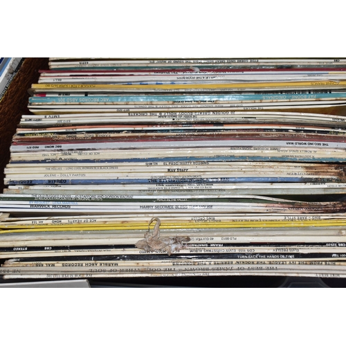 VINYL, Two Boxes containing approximately 230 Vinyl LP Records, genres ...