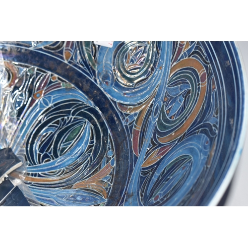 JULIA CARTER PRESTON (1926-2012), a large circular bowl with sgraffito ...