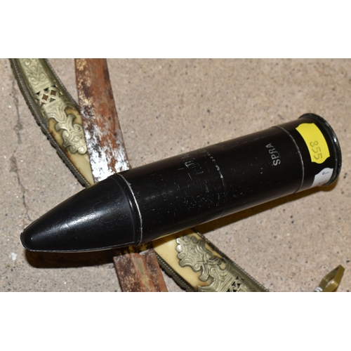 A 1.5-INCH L2A2 ANTI-RIOT RUBBER BATON ROUND (RUBBER BULLET), dated ...