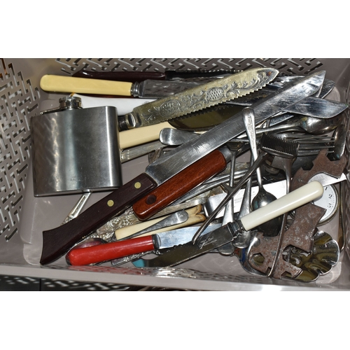1000 - EIGHT BOXES AND LOOSE MISCELLANEOUS ITEMS to include a quantity of carved animals mostly from Africa...