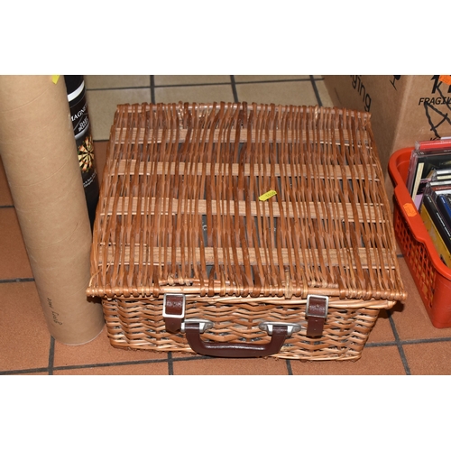 1000 - EIGHT BOXES AND LOOSE MISCELLANEOUS ITEMS to include a quantity of carved animals mostly from Africa...