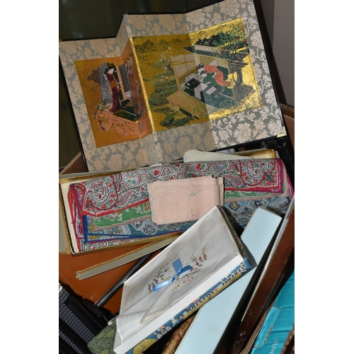 1000 - EIGHT BOXES AND LOOSE MISCELLANEOUS ITEMS to include a quantity of carved animals mostly from Africa...
