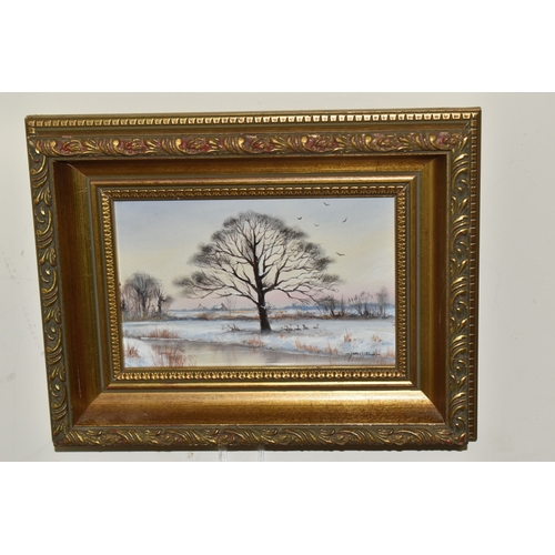 1001 - JAMES ALLEN (CONTEMPORARY) 'AUTUMN NEAR FRAMLINGTON, SUFFOLK', a woodland landscape with pheasants, ... 