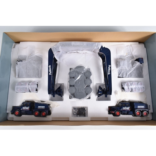 1 - A BOXED CORGI CLASSICS HEAVY HAULAGE 2 x SCAMMELL CONTRACTOR, NICOLAS TRAILER, BOGIES AND GENERATOR ... 