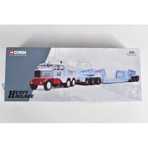 2 - TWO BOXED CORGI CLASSICS HEAVY HAULAGE SETS, Scammell Crusader, King Trailer and Vessel load - Wynns... 