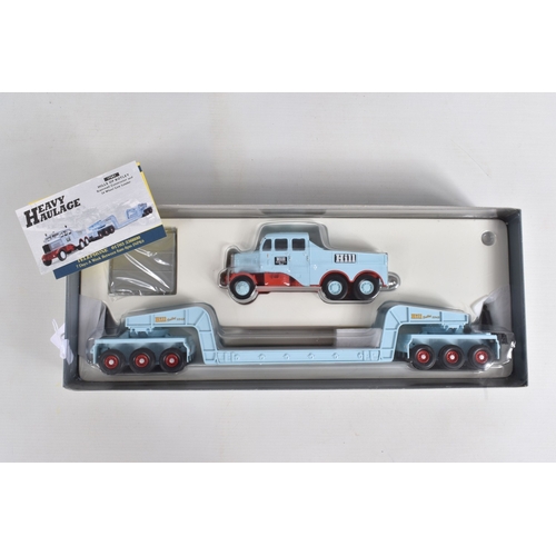 2 - TWO BOXED CORGI CLASSICS HEAVY HAULAGE SETS, Scammell Crusader, King Trailer and Vessel load - Wynns... 