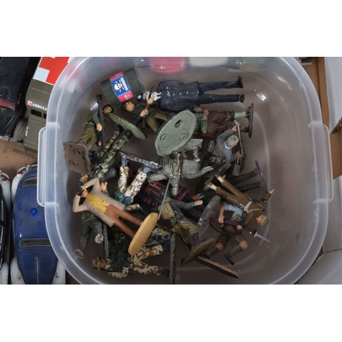 21 - A QUANTITY OF UNBOXED ASSORTED MODERN DIECAST VEHICLES, to include Polistil 1/16 scale Alfeta 1750, ... 