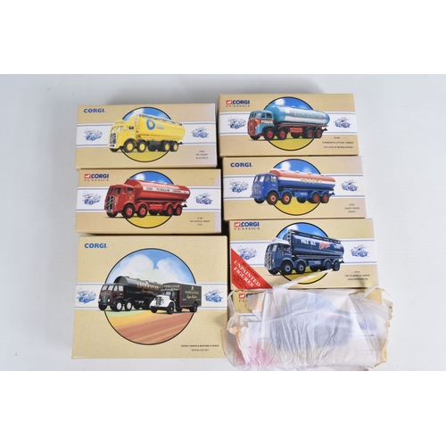 37 - A SELECTION OF BOXED CORGI 1:50 SCALE DIECAST MODEL LORRYS AND TANKERS, models include a ERF KV Tipp... 