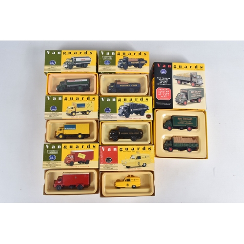 40 - SEVEN BOXED VANGUARDS MODEL VEHICLES, to include a 1/64 scale special limited edition Ken Thomas Hau... 