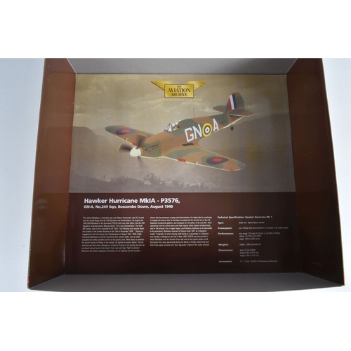 5 - TWO BOXED 1/32 SCALE CORGI THE AVIATION ARCHIVE MODELS, to include a World War II above and Beyond H... 