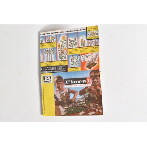 52 - A QUANTITY OF UNBOXED ASSORTED BRITAINS FLORAL MINIATURE GARDEN ITEMS, to include Greenhouse, No.259... 