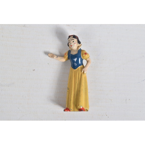 54 - A UNBOXED SET OF BRITAINS SNOW WHITE AND THE SEVEN DWARFS HOLLOWCAST FIGURES, No.1654, all appear co... 