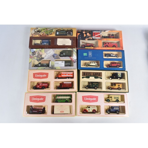 64 - TWO TRAYS OF BOXED DIECAST LLEDO MODEL VEHICLES AND SETS, some of the models include a Days Gone 198... 