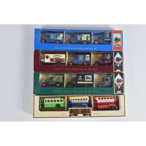 64 - TWO TRAYS OF BOXED DIECAST LLEDO MODEL VEHICLES AND SETS, some of the models include a Days Gone 198... 