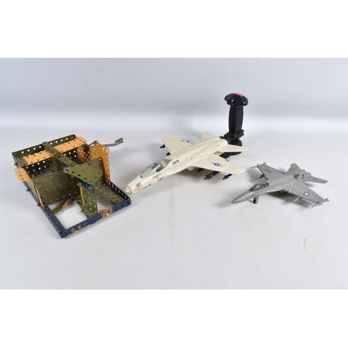 66 - A QUANTITY OF UN BOXED ASSORTED PLAYWORN DIECAST AND PLASTIC VEHICLES, to include Dinky Toys Riley S... 