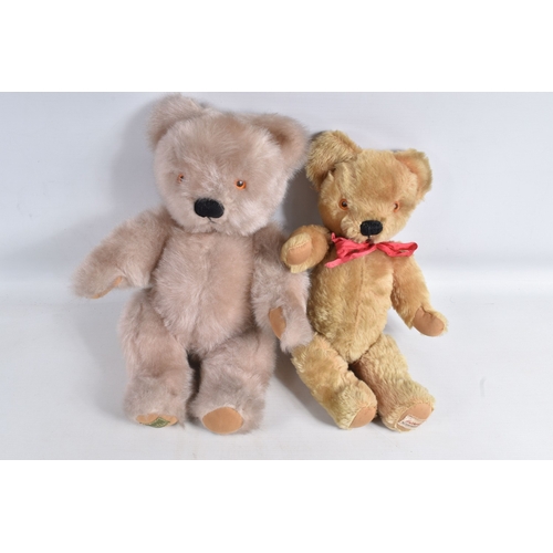 67 - A QUANTITY OF ASSORTED TOYS AND PUZZLES ETC., to include two Merrythought for Harrods plush teddy be... 