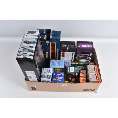 74 - A SELECTION OF BOXED DIECAST MODELS, models by Corgi, Matchbox, Lorcin, Lledo Vanguards,  Bburago, t... 