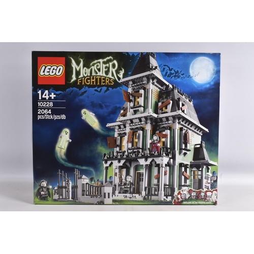 75 - A BOXED LEGO MONSTER FIGHTERS HAUNTED HOUSE, reference 10228, appears new with sticker tabs numbered... 