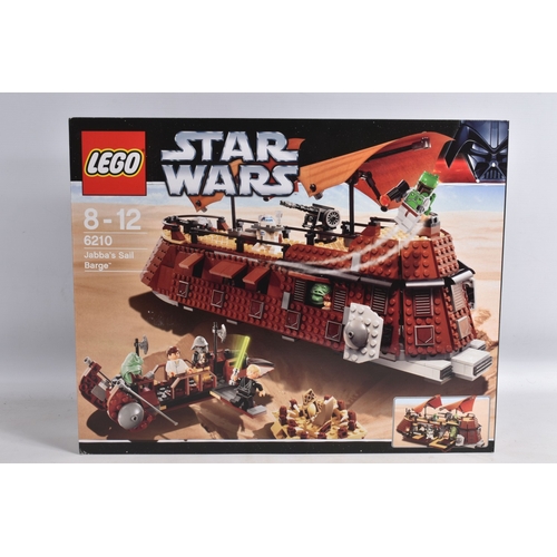 76 - A SEALED BOXED LEGO STAR WARS JABBA'S SAIL BARGE, reference 6210, appears brand new with sticker tab... 