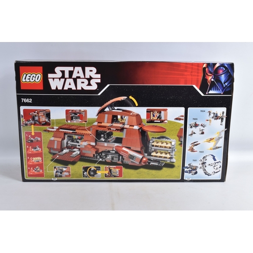 81 - A SEALED BOXED LEGO STAR WARS TRADE FEDERATION MTT, reference 7662, sides perforated untouched, with... 